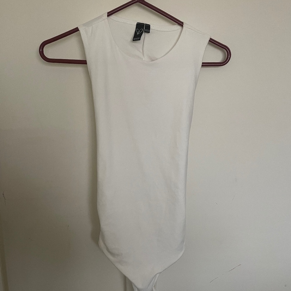 White Body Shirt with Bow